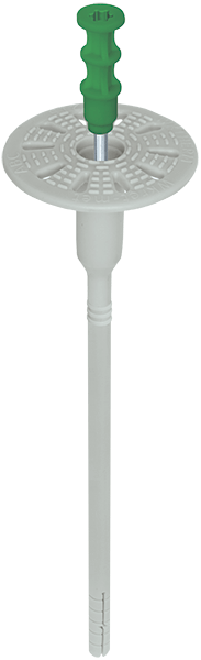 WKTHERM S-8 - Schraubdübel mit stahlnagel und sprzialkopf, kurze spreizzone